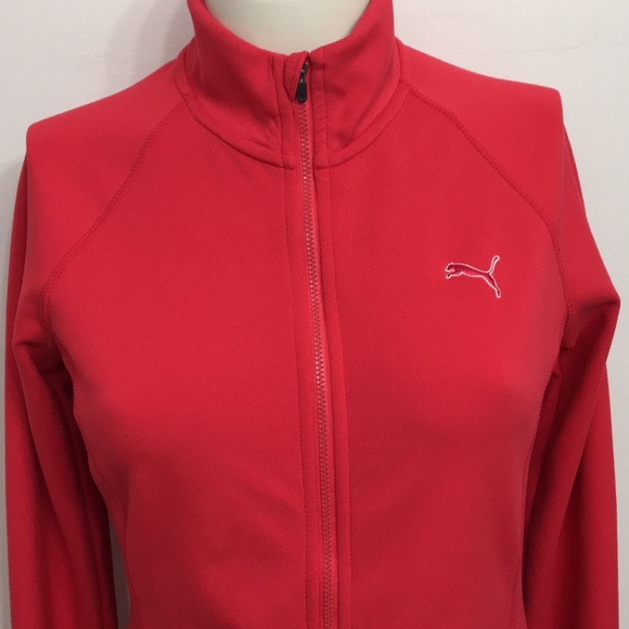 Puma Salmon Red Jacket Size Small - Picture 3 of 14